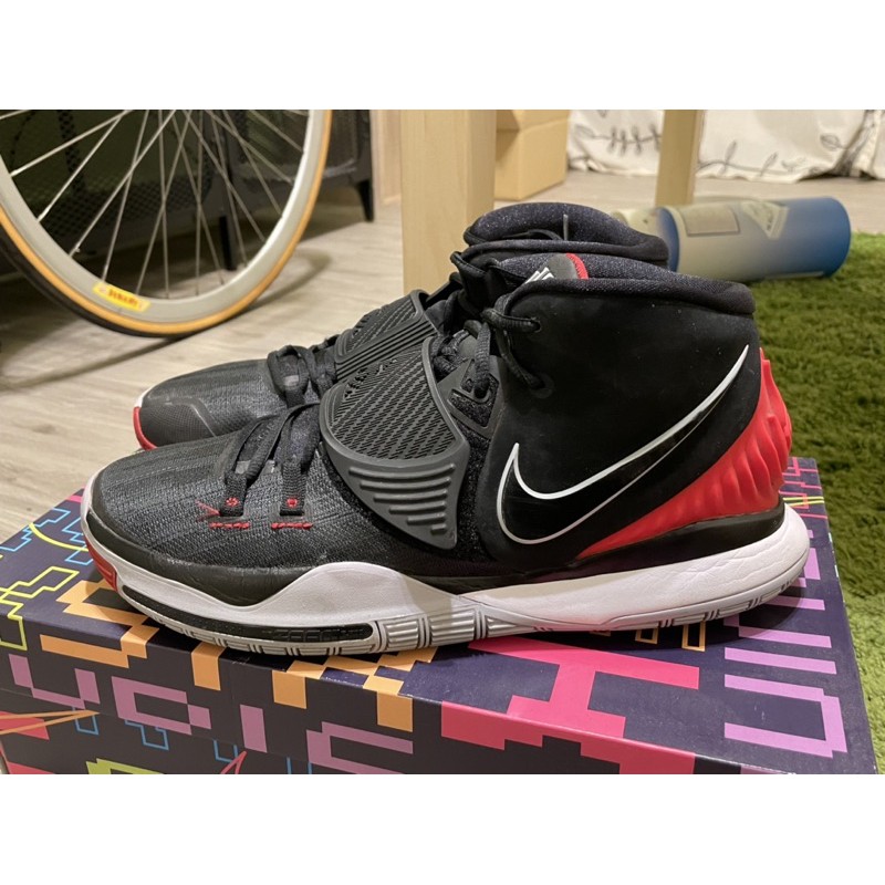 Nike KYRIE 6 EP 黑紅 厄文 KI IRVING 籃球鞋 二手極新 US10.5