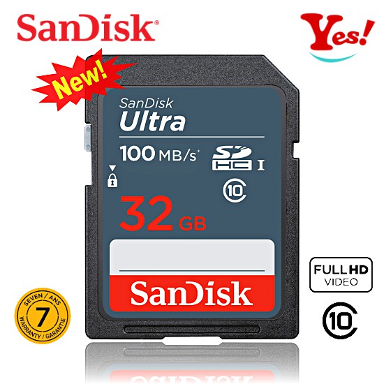 【Yes！公司貨】SanDisk Ultra SD SDHC C10 32G 32GB 100MB/s 相機專用 記憶卡