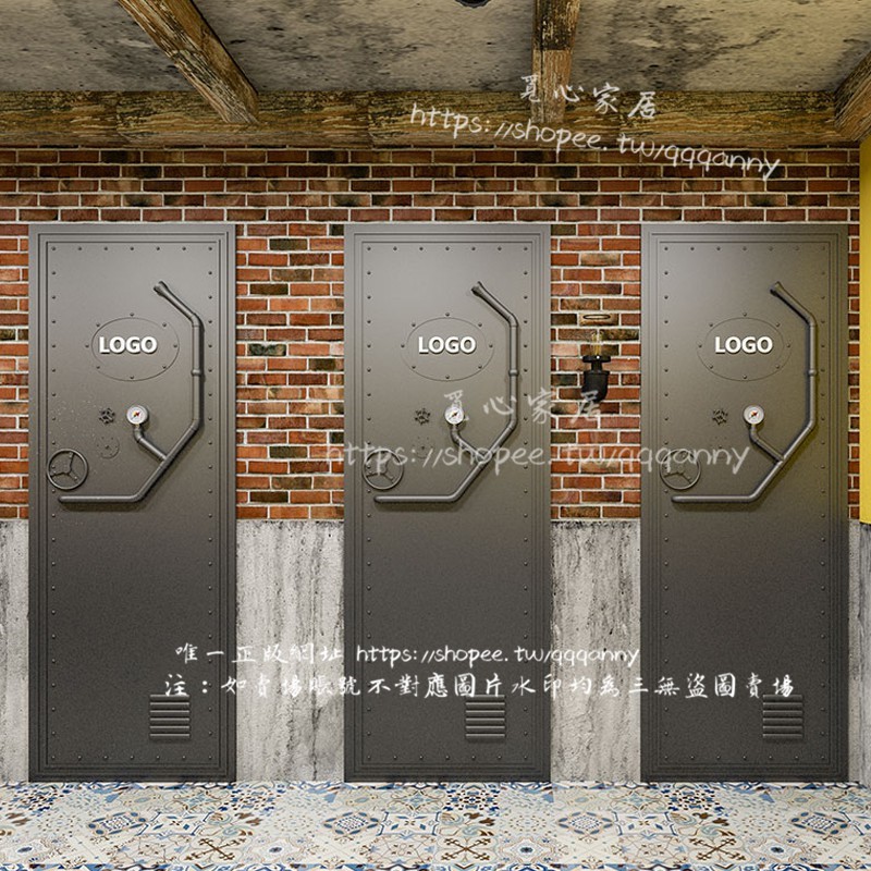 &lt;覓心家居&gt;loft工業風集裝箱門衛生間門酒吧廁所門創意個性裝飾鐵門倉庫門