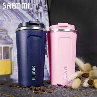 【韓國SAEMMI】316不鏽鋼 真空隨行咖啡杯 350ml 500ml 咖啡直飲杯 輕量保溫杯 真空保溫杯