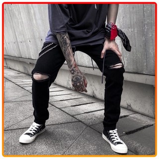 【Shopdcc】 🇰🇷韓國雙刀割素黑牛仔褲 初代 黑牛 硬挺 長褲 修身 合身 上寬下窄 牛仔褲
