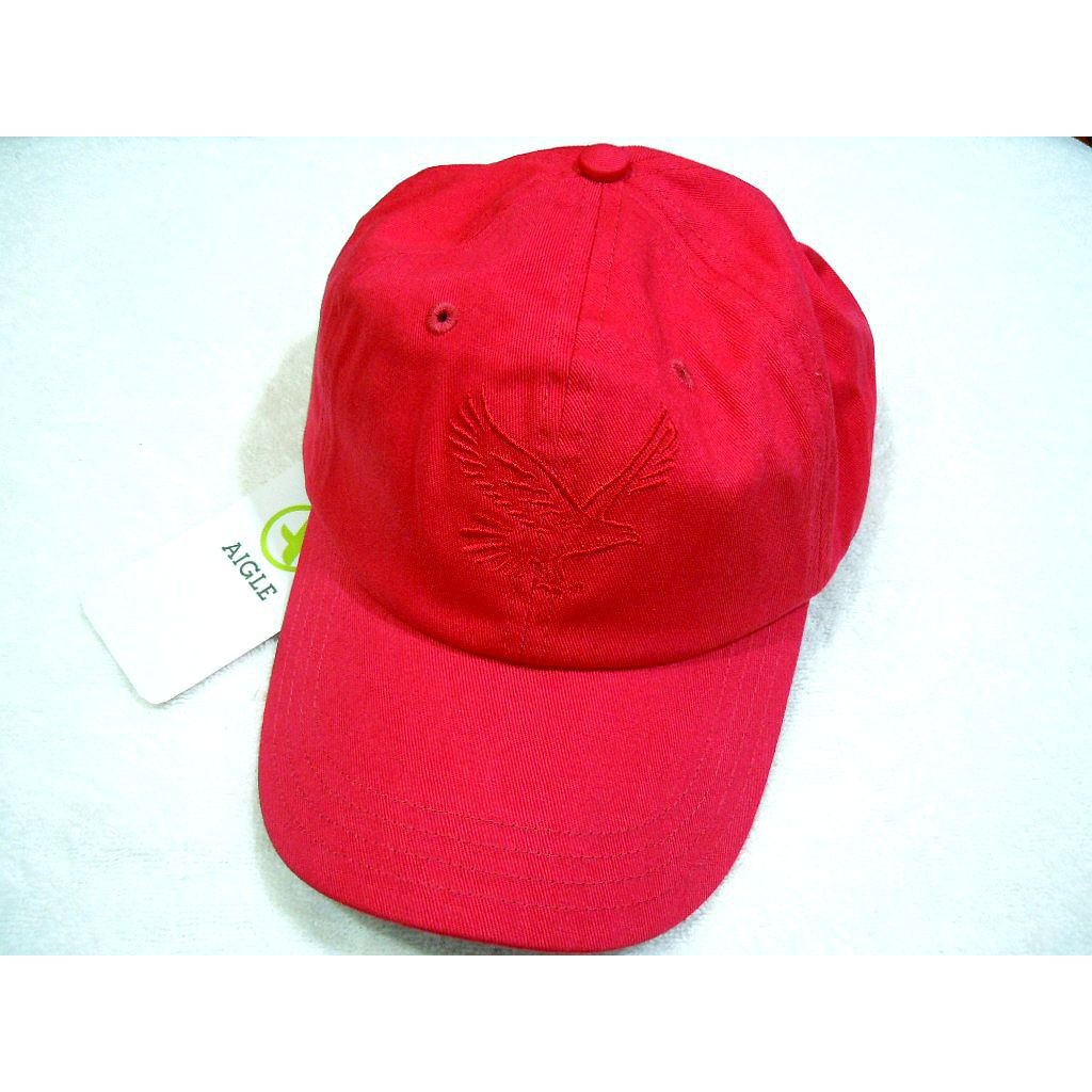 AIGLE全新桃紅色棉質款棒球帽子法國戶外休閒品牌BARSCAP
