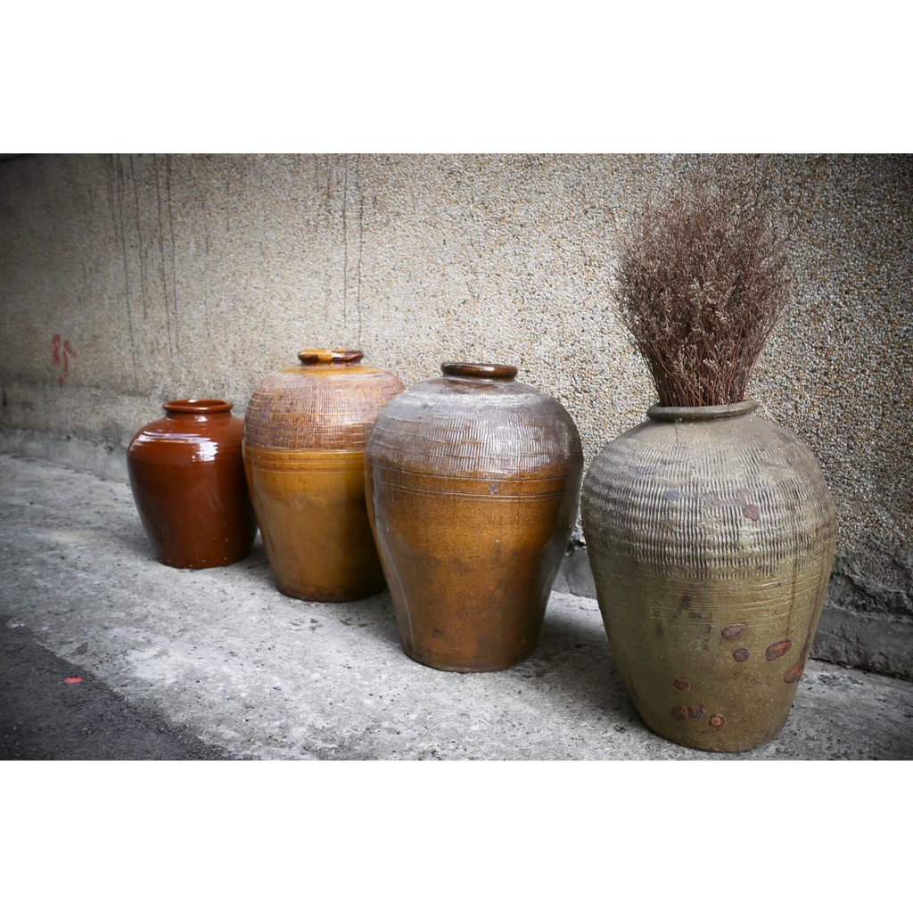 台灣早期變體石甕陶甕酒甕古甕手工厚胎花器花瓶 蝦皮購物