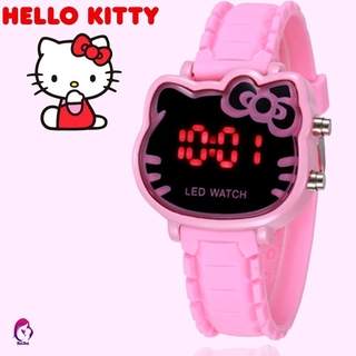 Sdjh 可愛 Hello Kitty 兒童 LED 數字手錶可愛學生手錶