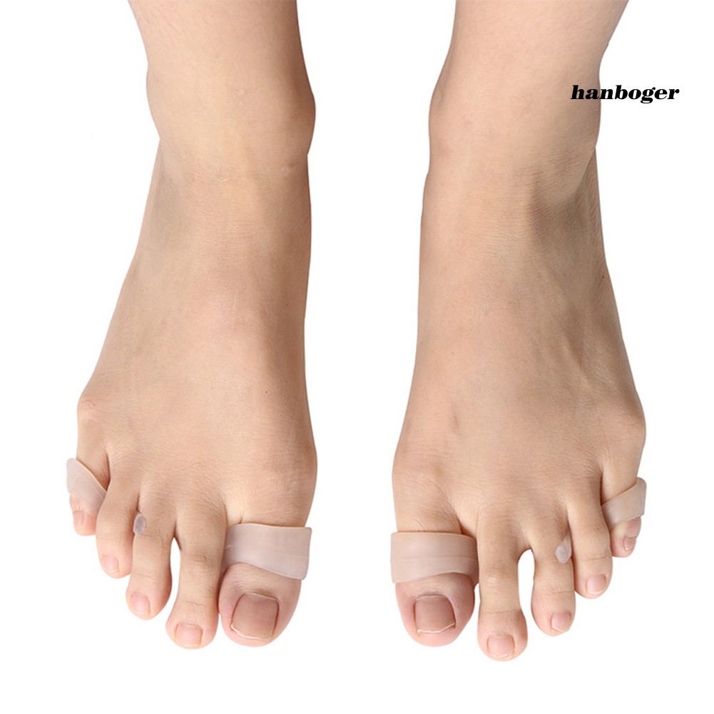 Han_soft Silicone 拇趾外翻矯形器腳趾重疊修復矯正器足部護理