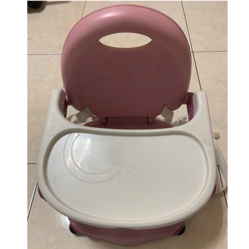 全新 奇哥攜帶式嬰幼兒餐椅Pocket snack 玫瑰粉色