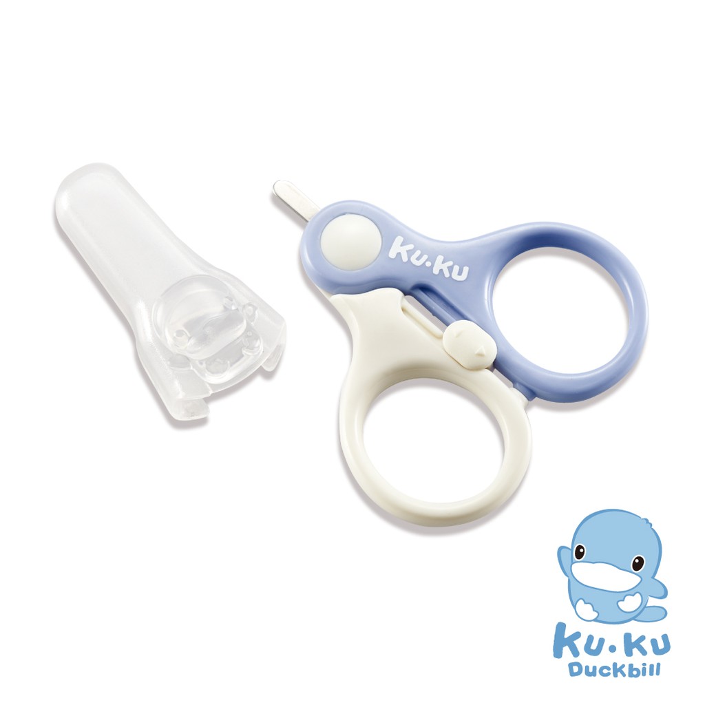 kuku-初生嬰兒安全剪刀(短圓頭刀刃)