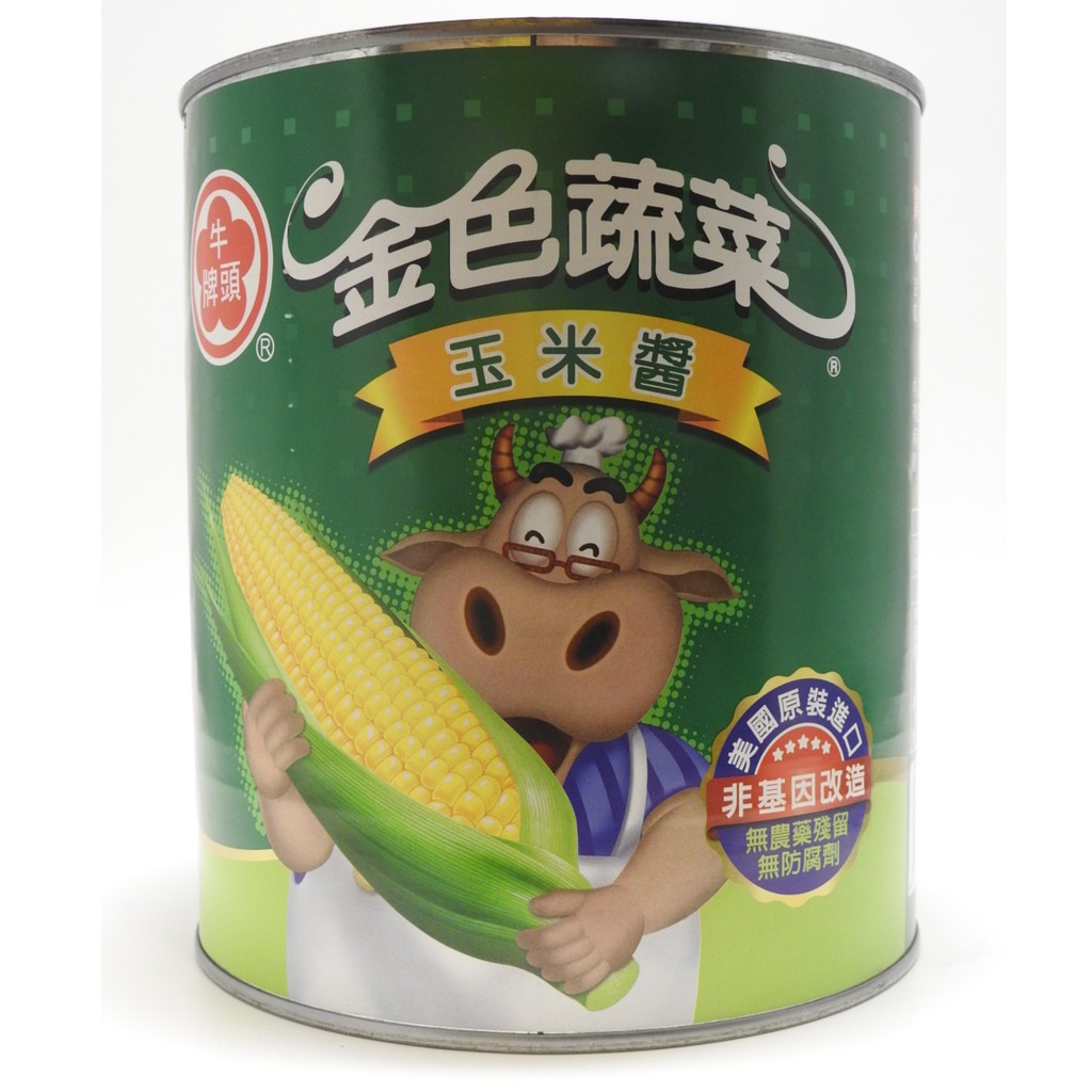 牛頭牌金色蔬菜玉米醬3公斤（超取限1罐）
