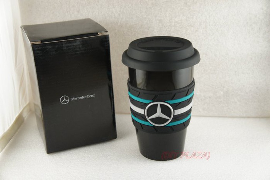 【DIY PLAZA】全新 M-Benz (賓士) 原廠 Motorsport 雙層陶瓷 咖啡杯 / 保溫杯 現貨在台
