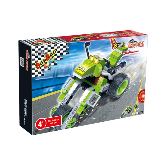 回力系列 8615飛天馬 迴力車(與樂高Lego相容)【BanBao邦寶積木楚崴】