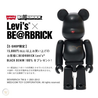 Medicom Bearbrick BE@RBRICK 100% levis levi's 2012 網路商店 限定