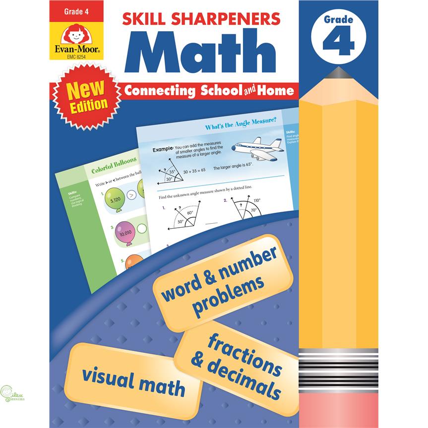 Skill Sharpeners: Math, Grade 4