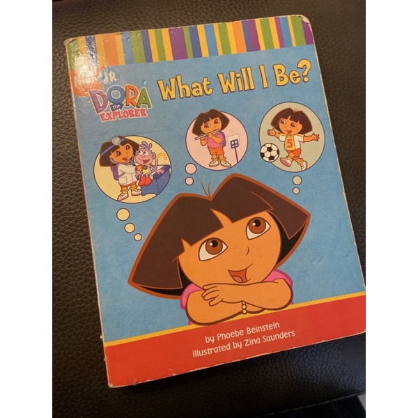 二手 免運 硬頁 兒童啟蒙繪本 Dora What will I be?