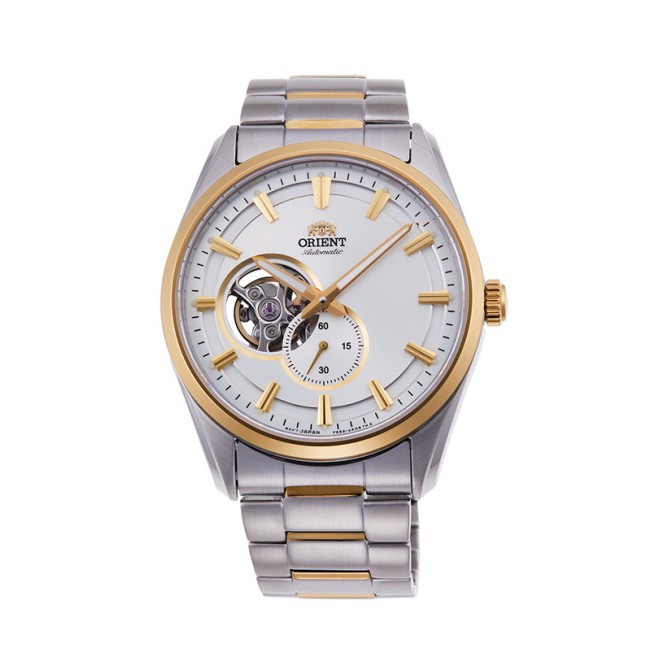 ORIENT東方錶 藍寶石鏤空機械錶鋼帶款金色-40.8mm RA-AR0001S