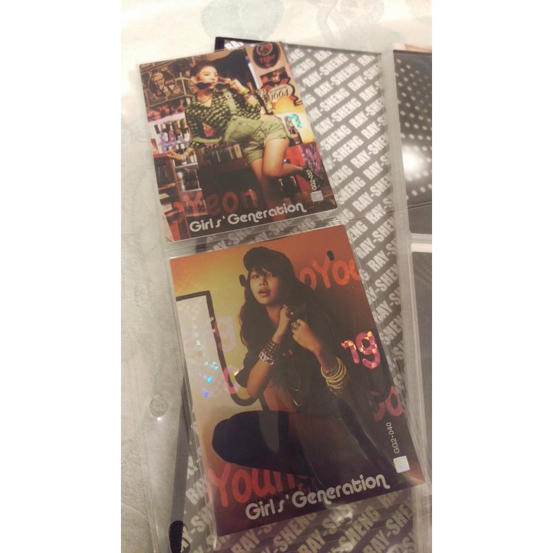 少女時代2代套卡oh 歌詞格閃卡系列 單張 蝦皮購物
