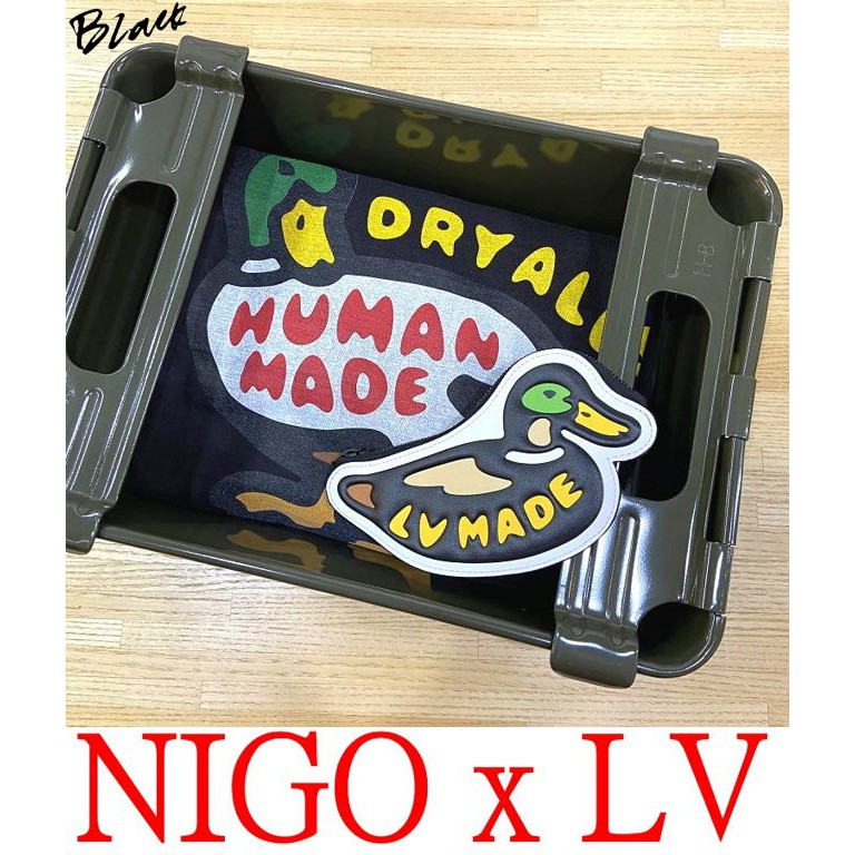 BLACK全新LV x NIGO世紀聯名HUMAN MADE小鴨LOUIS VUITTON雁鴨零錢包/掛包