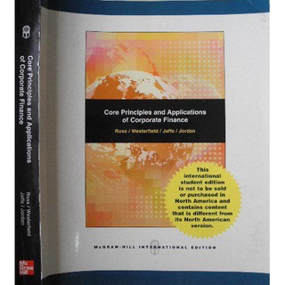 Core Principles & Applications Of Corporate Finance McGraw