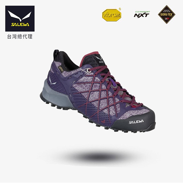 【義大利 SALEWA】女GTX越野鞋 63488(0917黑紫)