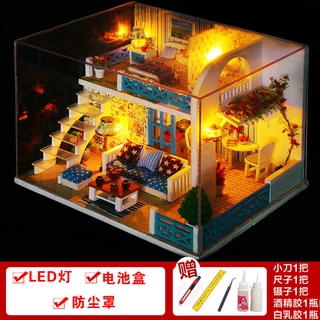 福之家 Diy迷你小屋手作模型屋袖珍屋袖珍家具房屋模型模型别墅拼装模型女生生日礼物闺蜜学生礼物 蝦皮購物