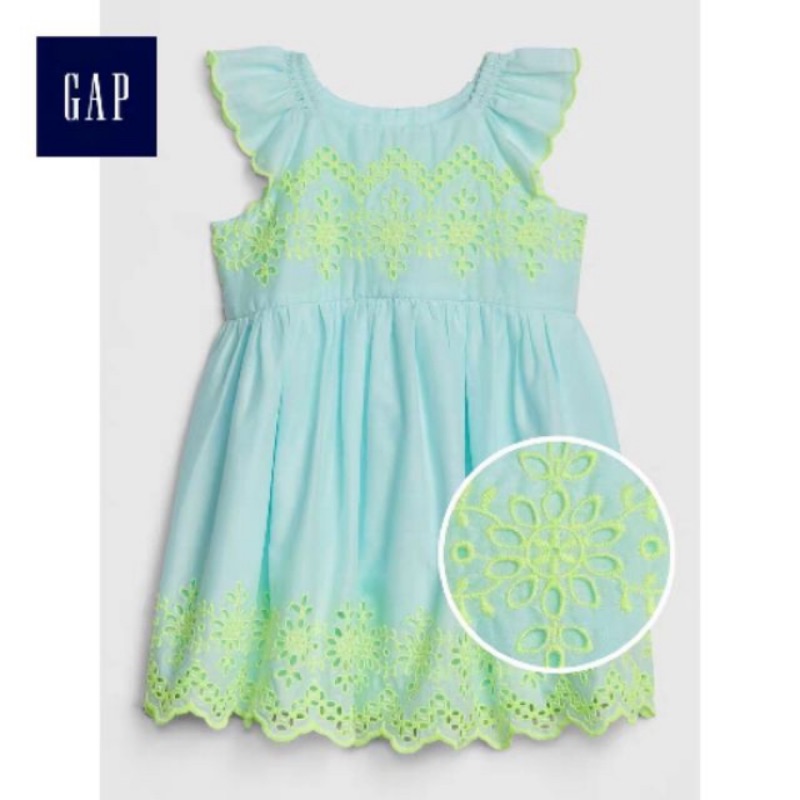 Gap 雕花 洋裝 4T