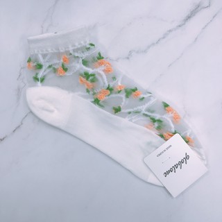 (5款) 小碎花 氣質滿分 透膚襪子 舒適透氣 韓國襪子 日系女襪