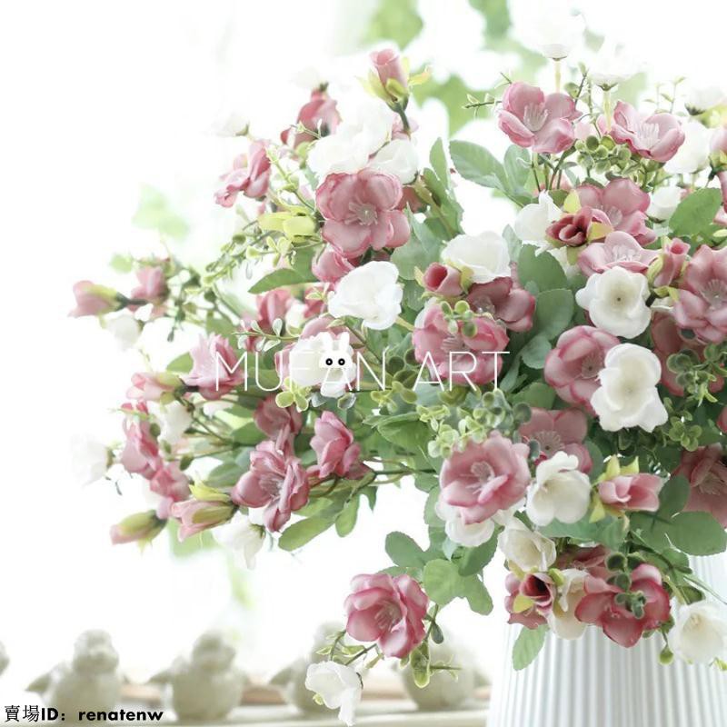 歐式仿真花薔薇花束家居客廳餐廳裝飾假花婚慶裝飾花家居軟裝 蝦皮購物