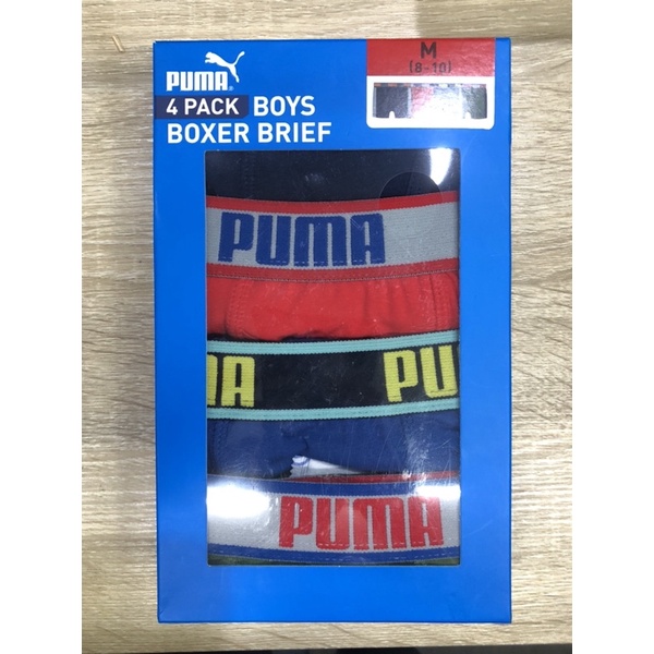 進口Puma 男童4色內褲 四入組，M號，特價$200