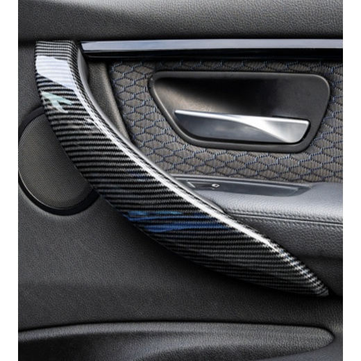 ~歐力斯~寶馬 BMW 3系 F30 316 320 328 330 內門扶手 內拉手飾條 內扶手飾板 內門板 碳纖維紋