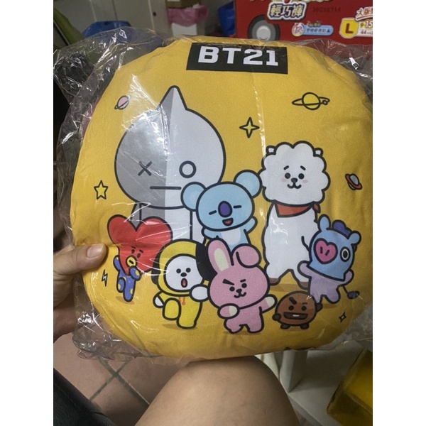 BT21 正版圓形抱枕