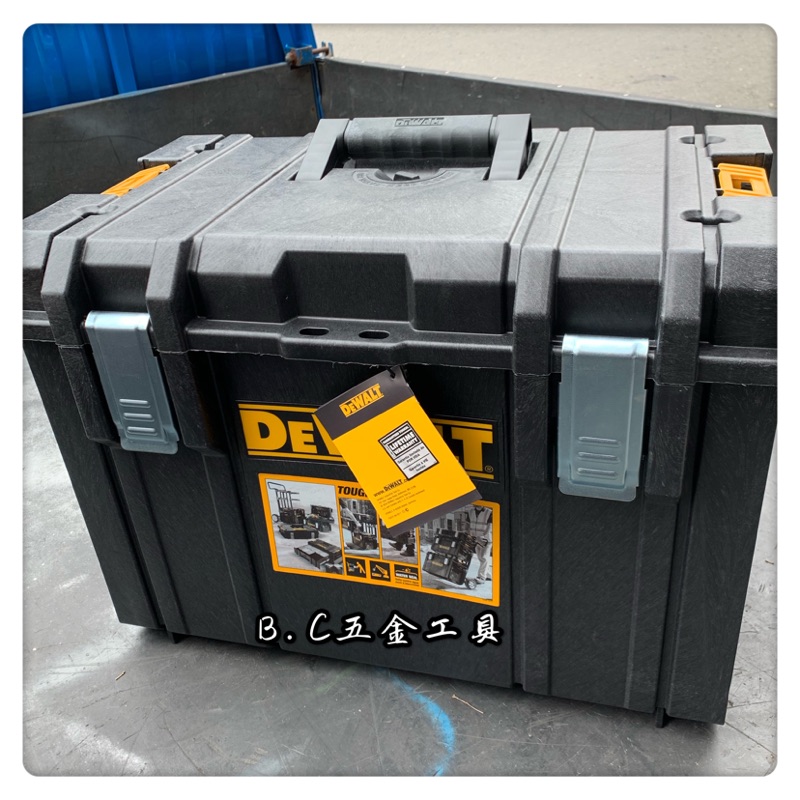 (LEO五金工具)美國 DEWALT 得偉 硬漢系列 DWST08204 大型工具箱  DS400 可堆疊 大容量