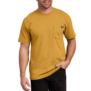 【DICKIES】WS450 ID Heavyweight 高磅數 小LOGO 口袋 短T (芥末黃) 化學原宿