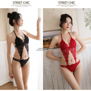 女神的秘密衣櫥 情趣內衣 性感內衣套裝 女生內衣 連身夾式無鋼圈 薄杯蕾絲內衣 性感內睡衣 含 內褲 性感睡衣 情趣睡衣