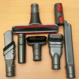 【副廠 促銷~7件組光澤款】戴森 dyson V7 V8 V10 V11吸塵器配件 收納袋吸頭 細縫吸頭 二合一扁吸如圖