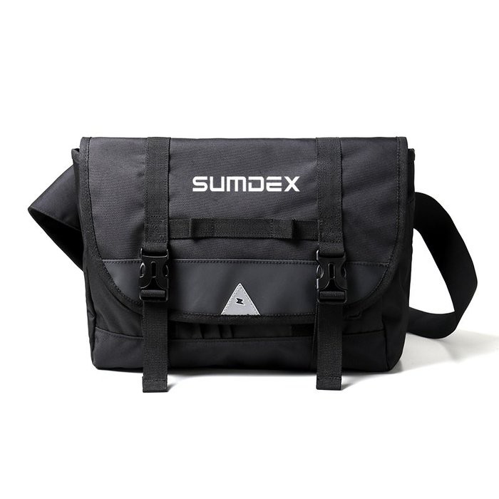 加賀皮件 SUMDEX 潮流 輕量 黑色 單肩包 郵差包 斜背包 TX0568