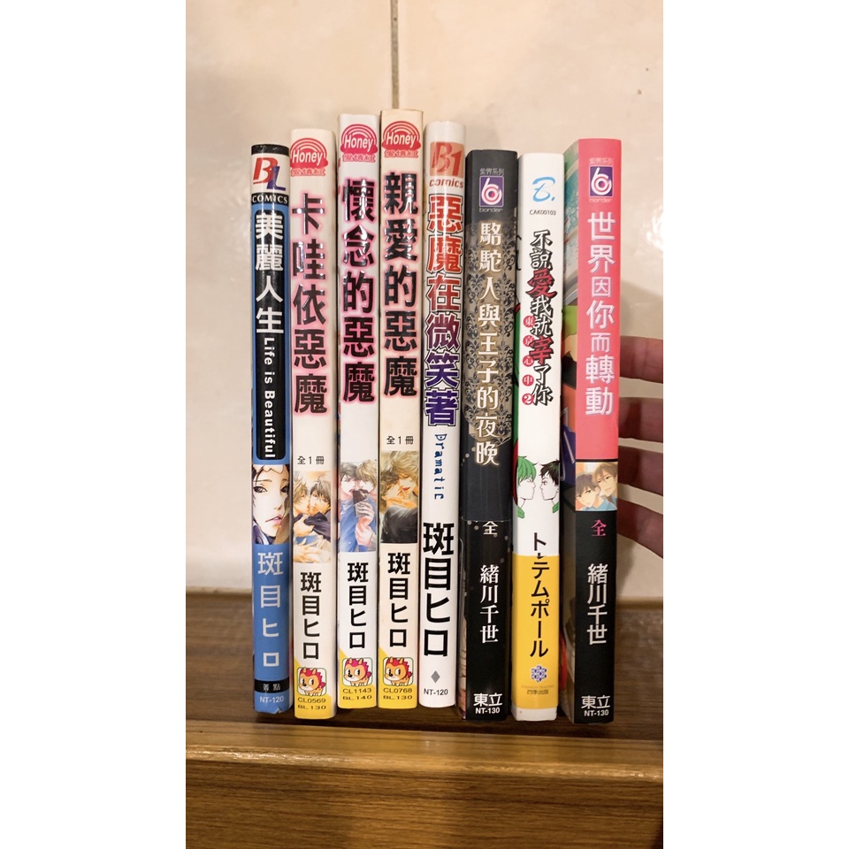 二手BL漫畫 美麗人生 卡哇依/懷念/親愛的惡魔 惡魔在微笑著 駱駝人與王子的夜歌 不說愛我就宰了你 世界因你而轉動