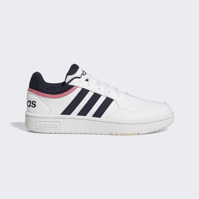 Adidas Hoops 3.0 女休閒鞋 復古皮革 白 KAORACER GW3037