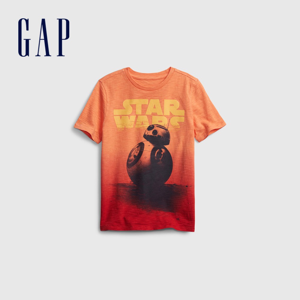 Gap 男童裝 Gap x Star Wars星際大戰聯名 印花T恤-橙色(682096)
