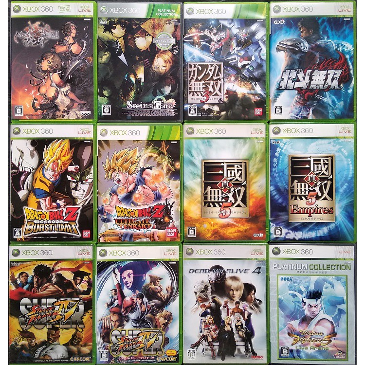 XBOX360🎮遊戲片 七龍珠/真三國無雙5/帝王傳/鋼彈無雙3/北斗無雙/超級快打旋風4/生死格鬥4/VR快打5