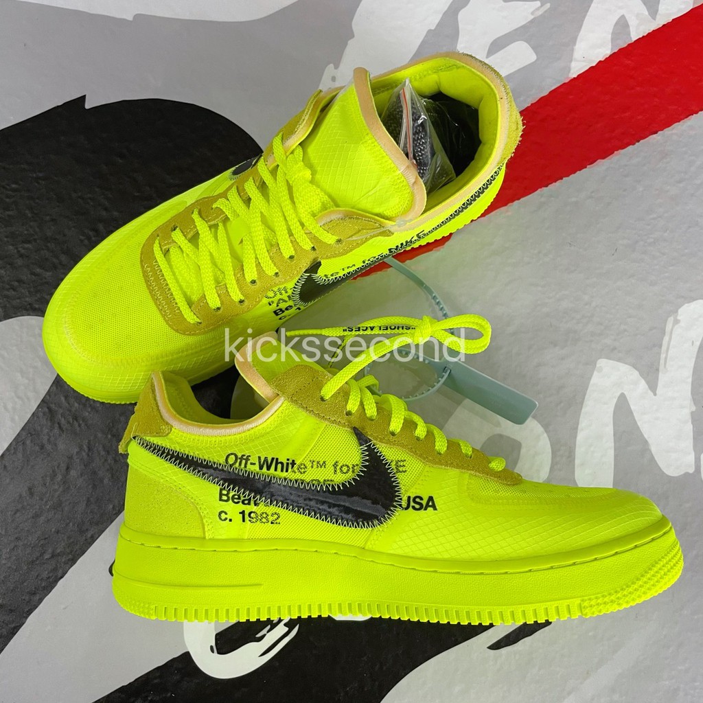 off white neon af1