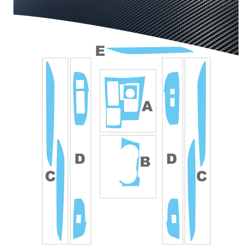 小馬汽車工坊_Lexus NX200T_NX300H_DIY碳纖維內裝貼膜2014~2019年_小馬汽車工坊