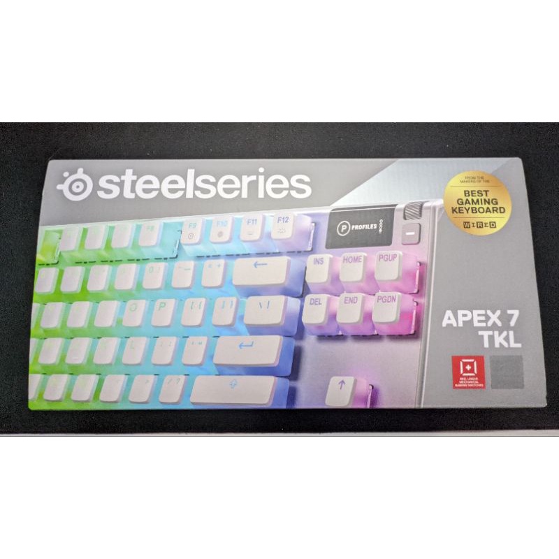 steelseries apex7 tkl ghost 白色紅軸鍵盤 近全新