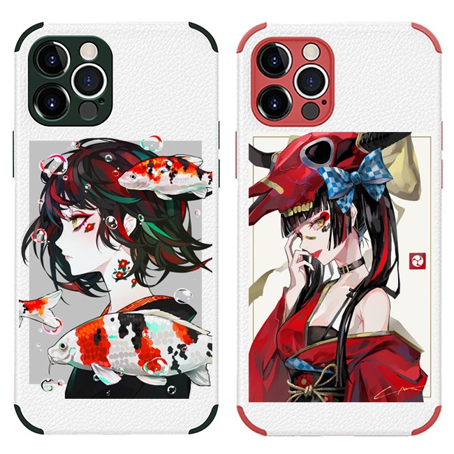 Iphone12 Pro Max Xr 8plus 11 冷淡少女花魁動漫小羊皮手機殼鄰lee雜貨 蝦皮購物