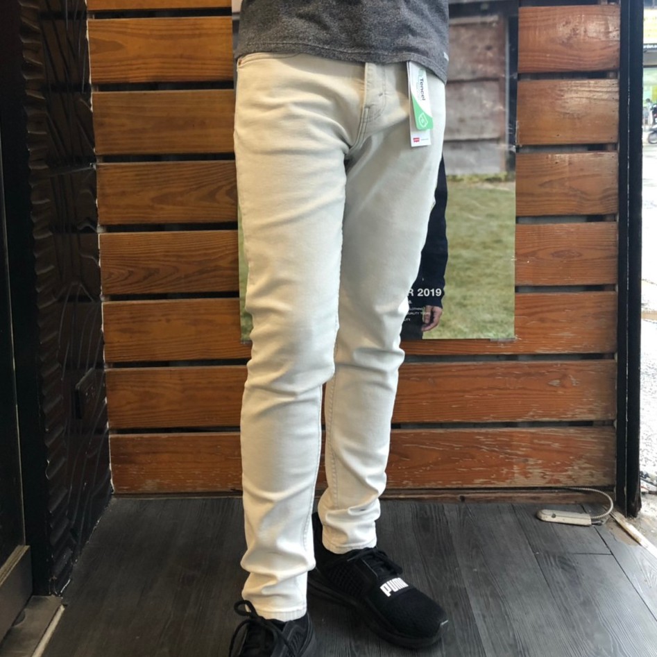 【MAFIA WORK】Levi's 512 0511 牛仔褲 刷白 修身窄版 窄管 全白 LEVIS