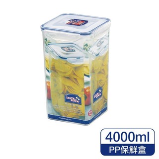 樂扣樂扣奶粉罐保鮮盒方型4L直立式保鮮盒麵條儲存盒HPL822R