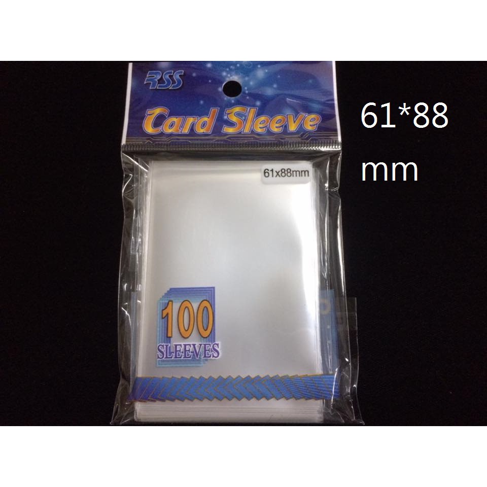 桌遊卡片保護套 透明卡套 (薄)  61x88mm  每包100枚入
