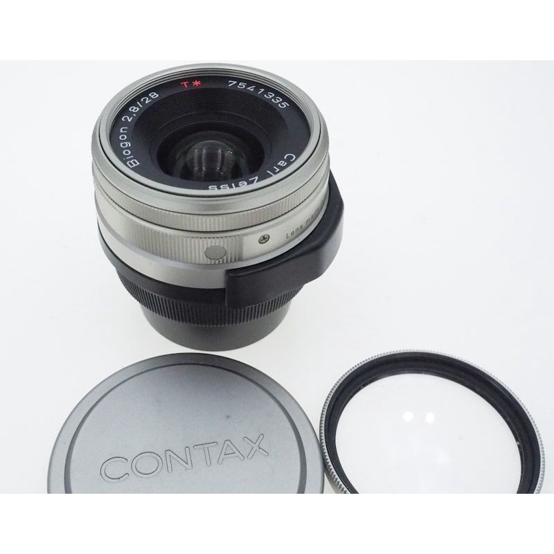 CONTAX G28 28mm F2.8 康泰時 含原廠前後鏡頭蓋 遮光罩 濾鏡 品相完美 適用CONTAX G1,G2