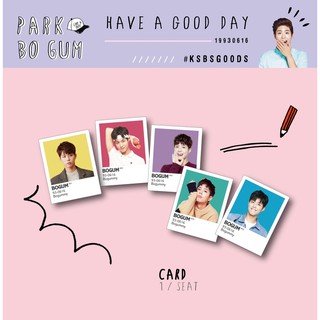 ksbsgoods- 樸寶劍色票小卡 happy day 2017