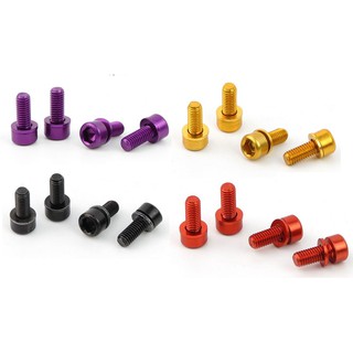 SPECIALIZED 超輕量水壺架螺絲【四款顏色】附墊片 四個一包 鋁合金／M5x10mm／現貨
