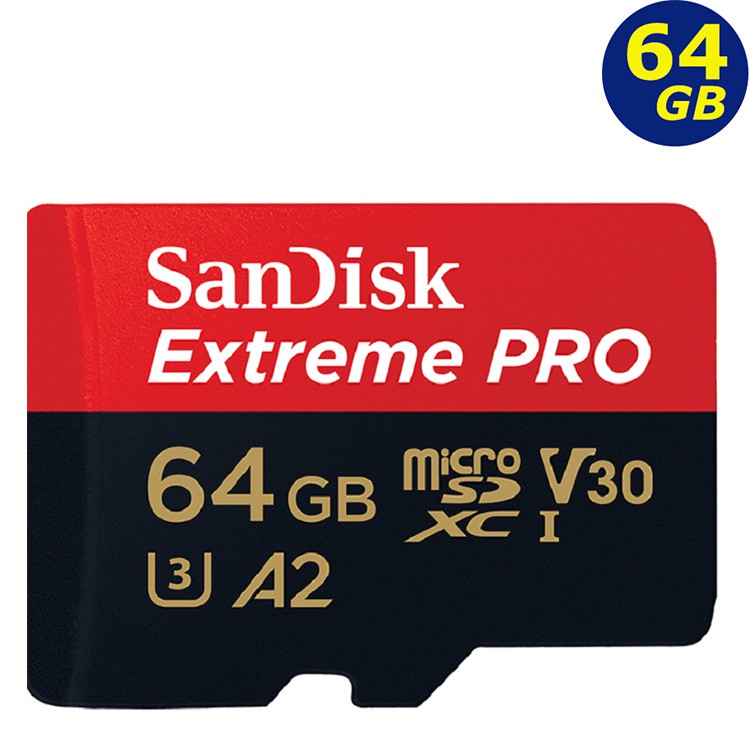 SanDisk 64G 64GB microSD Extreme Pro 200MB microSDXC 4K 記憶卡