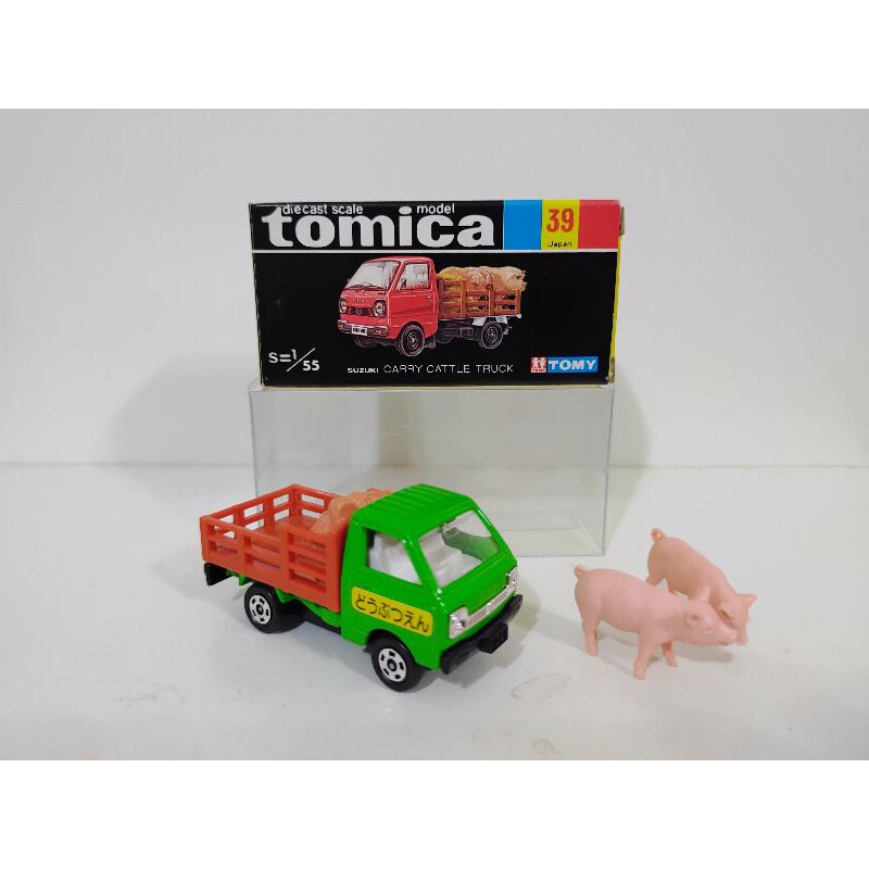 Tomy Tomica 39 美品 日本製 參考商品 家畜運搬車 載豬車